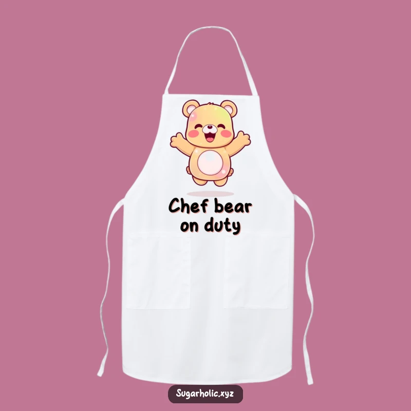 Funny Gummy Bear Jump Apron: Celebrate in the Kitchen, Perfect Gift