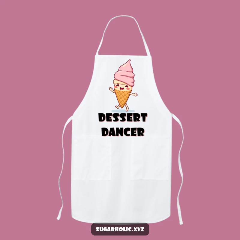 Funny Ice Cream Jig Apron - Playful Cone Dancer Kitchen Gift