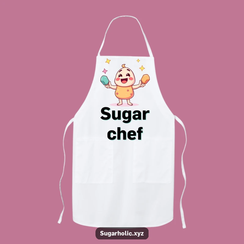 Funny Candy Juggler Apron - Sparkling Rock Candy Kitchen Gift