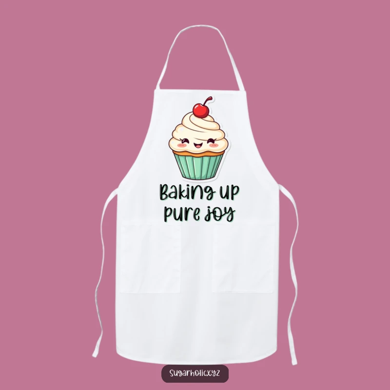 Funny Cupcake Apron: Bake with Joy Alongside a Cheerful Friend