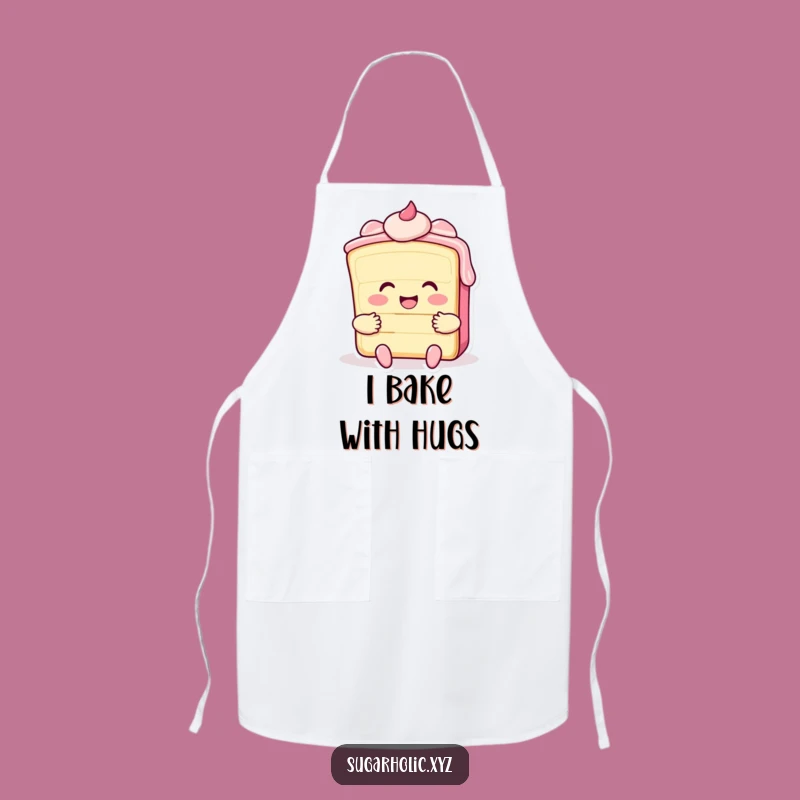 Funny Cake Hug Apron - Kitchen Wear for Sweet Bakers