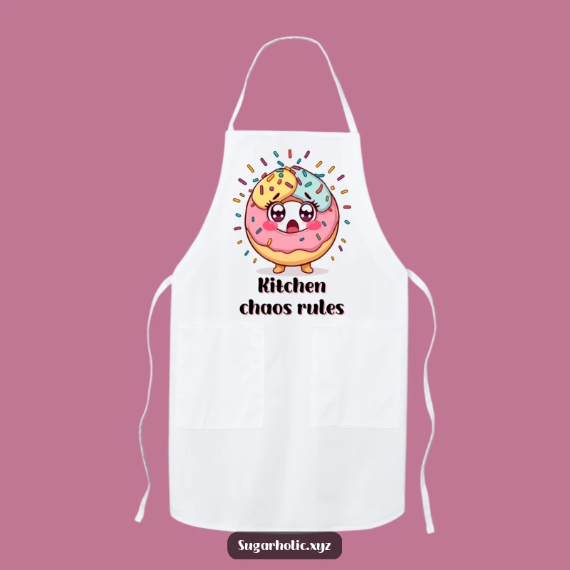Funny Donut Sprinkles Apron: Kitchen Surprise Explosion Funny Gift