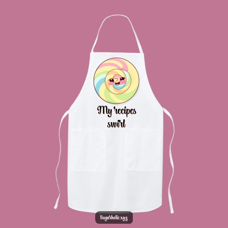 Funny Candy Swirl Apron: Playful Cooking Fun for a Sweet Funny Gift