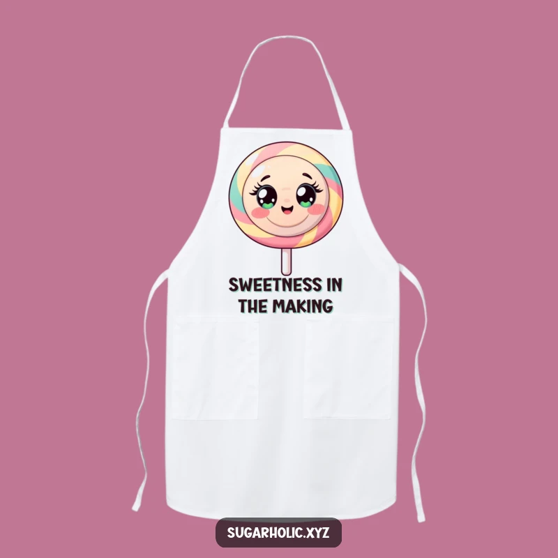 Funny Lollipop Apron: Cook with Sugary Energy and Sweet Charm