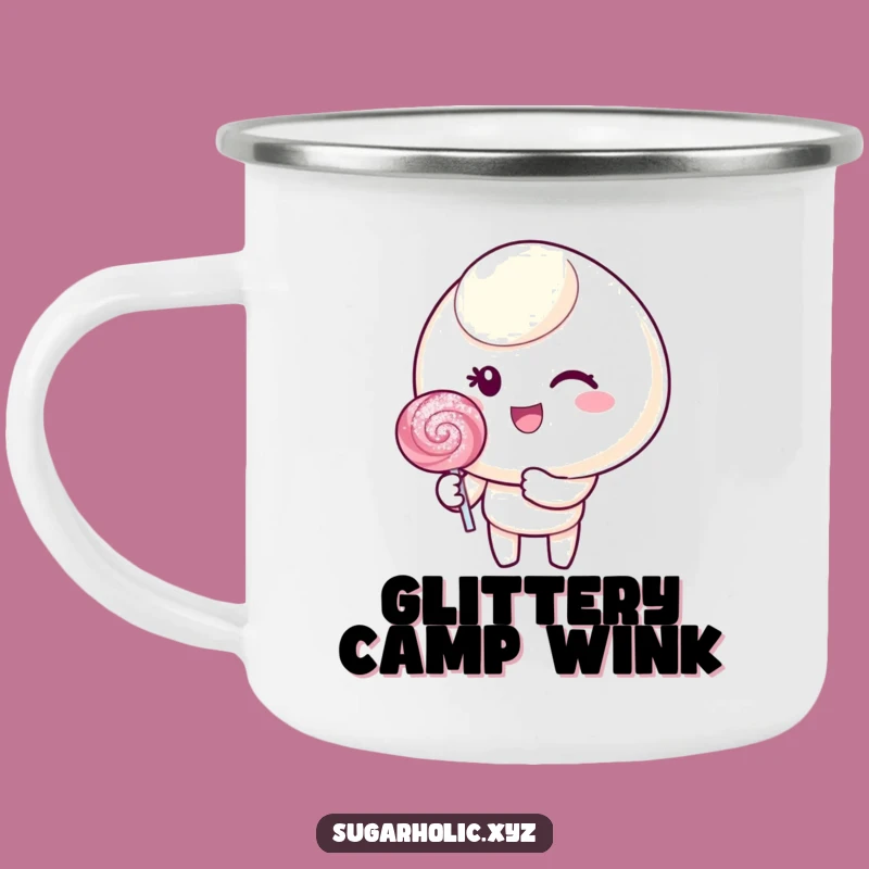 Adventure Sparkle Funny Candy Camping Mug - Sip with a Wink