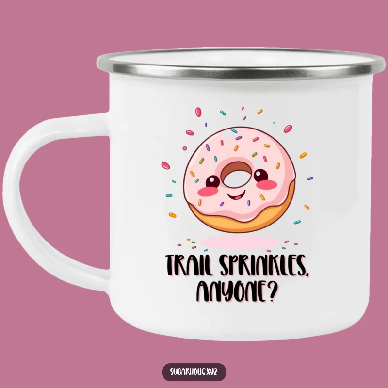 Funny Giddy Doughnut Camping Mug - Sprinkle Your Adventures with Humor!