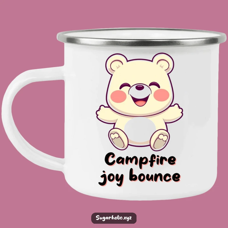 Funny Gummy Bear Bounce Camping Mug: Energy for the Outdoors!