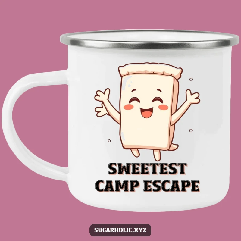 Funny Sugar Packet Leap Camping Mug - Sweet Outdoor Energy