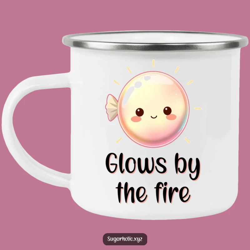 Funny Hard Candy Camping Mug: Shimmering Sips for a Fun Funny Gift