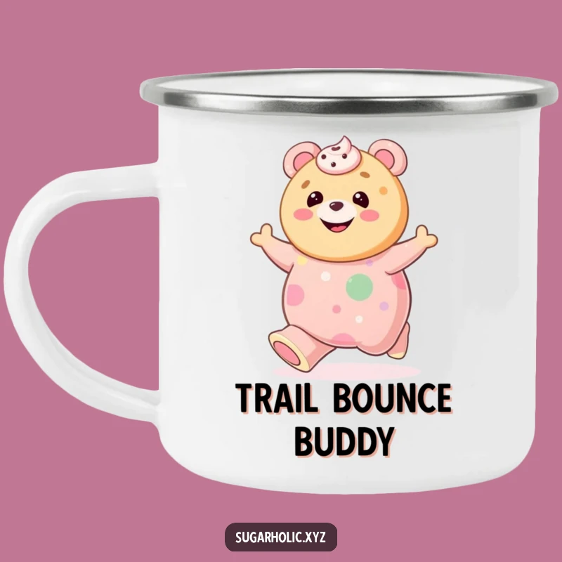 Funny Cookie Camping Mug: Gummy Bear Bounce, Hilarious Outdoor Gift