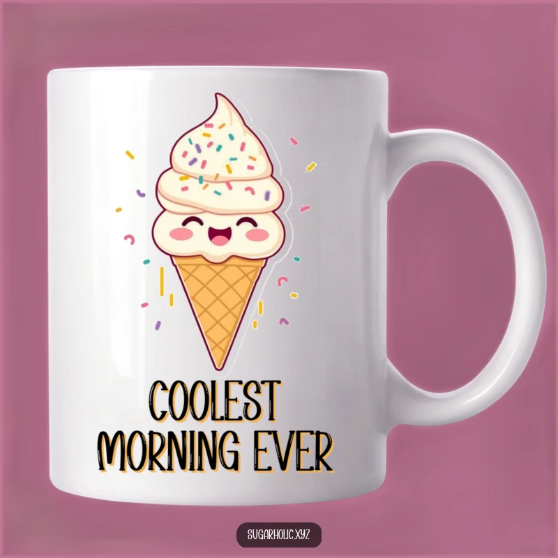 Funny Ice Cream Cone Mug - Sprinkle Your Day with Hilarious Sweetness!