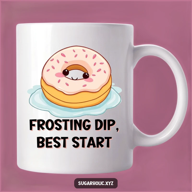 Hilarious Donut Frosting Swim Funny Mug - The Ultimate Sweet Treat Gift