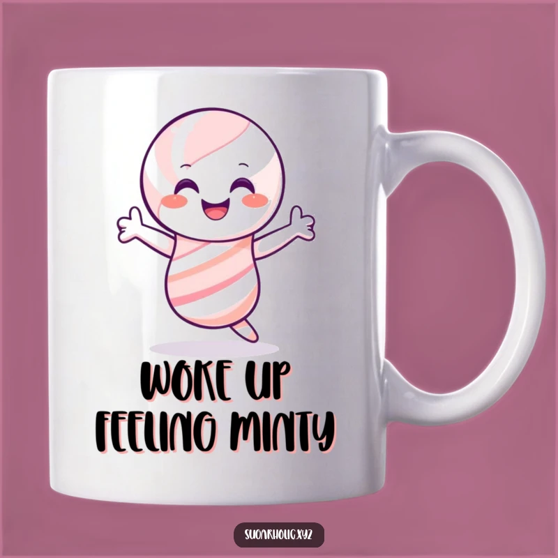 Funny Candy Cane Shimmy Mug - Spread Joy with a Hilarious Holiday Treat!