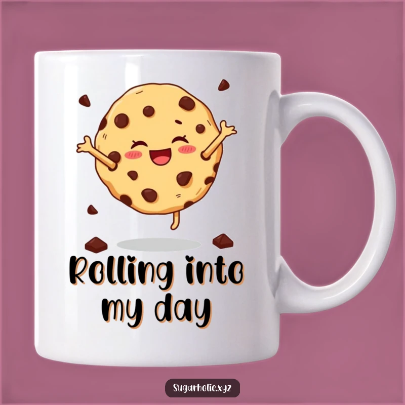 Funny Cartwheeling Cookie Mug - A Sweet Treat, Perfect Funny Gift Idea