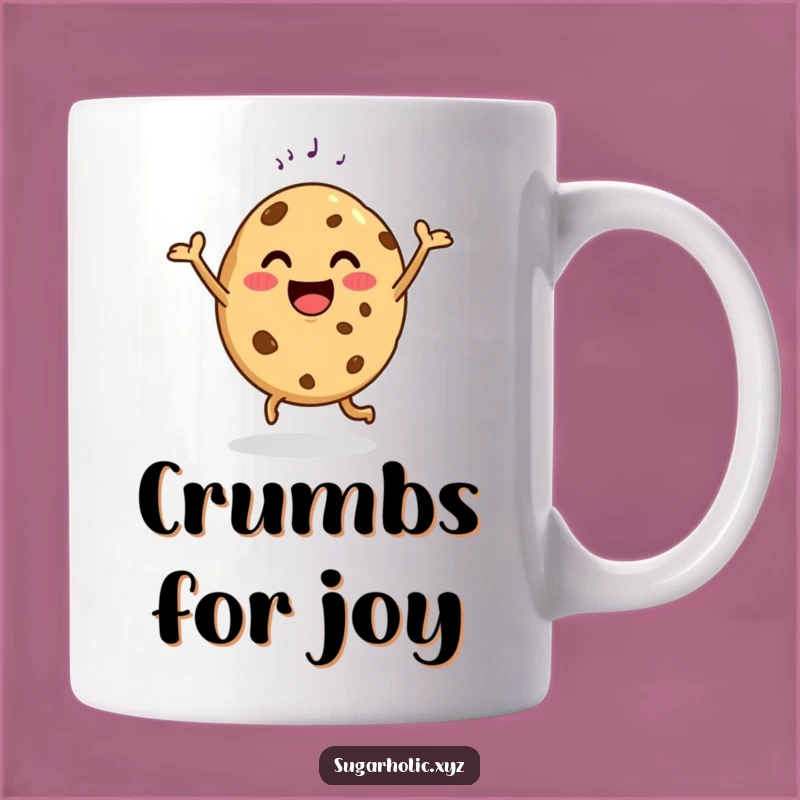 Funny Happy Cookie Dancing Mug - Delightful Gift for Sweet Treat Lovers