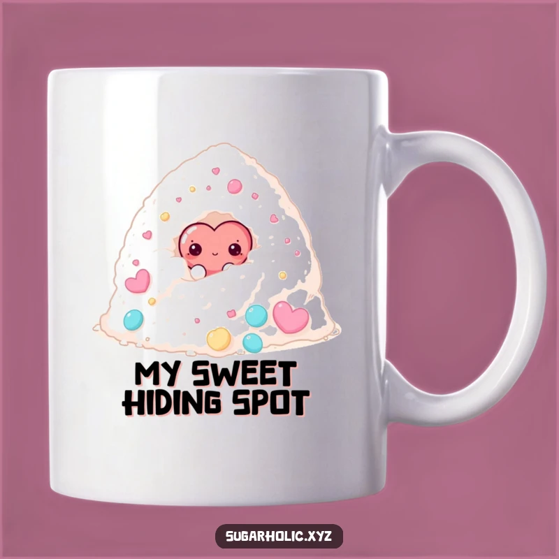 Funny Shy Candy Heart Mug - Sweet & Hilarious Gift for the Reserved Sweet Tooth