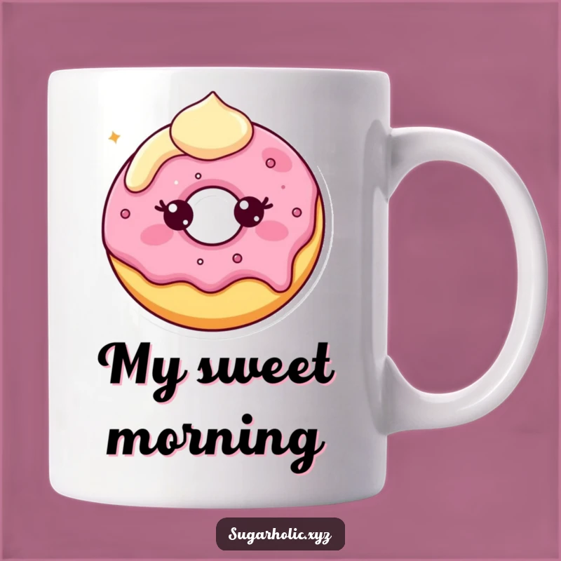 Funny Donut Smile Mug: Sweeten Your Day with this Hilarious Treat!