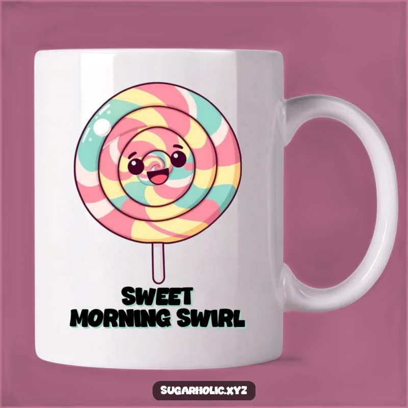 Funny Happy Spinning Lollipop Mug - Sweet Gift for Candy Lovers