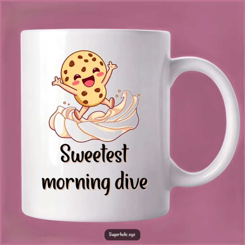 Funny Cookie Leap Mug: Hilarious Sweet Treat for Your Morning Coffee!