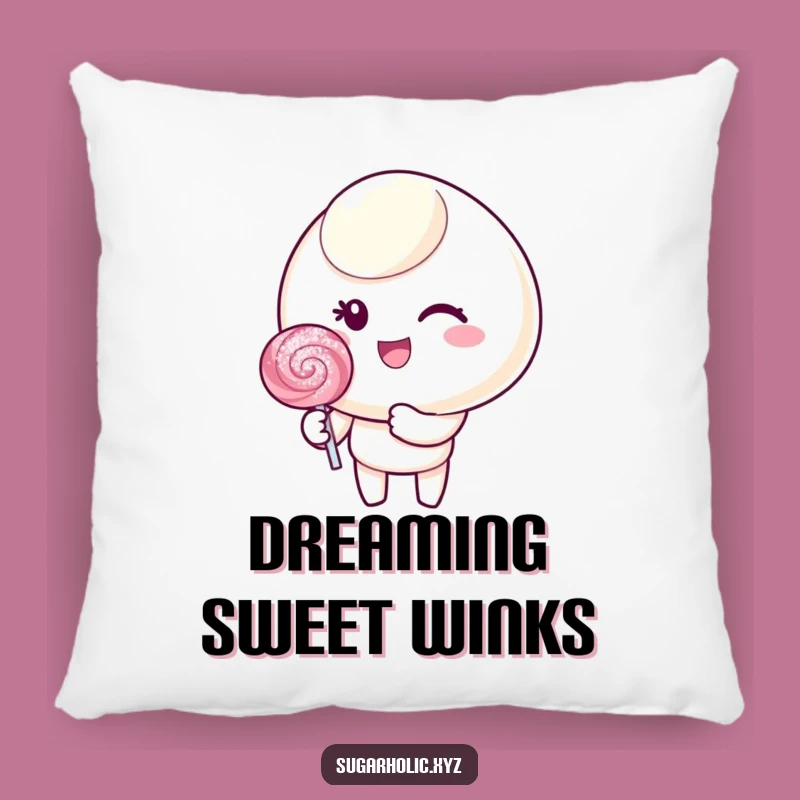 Cozy Wink Funny Candy Pillow - Sweet Dreams with Charm
