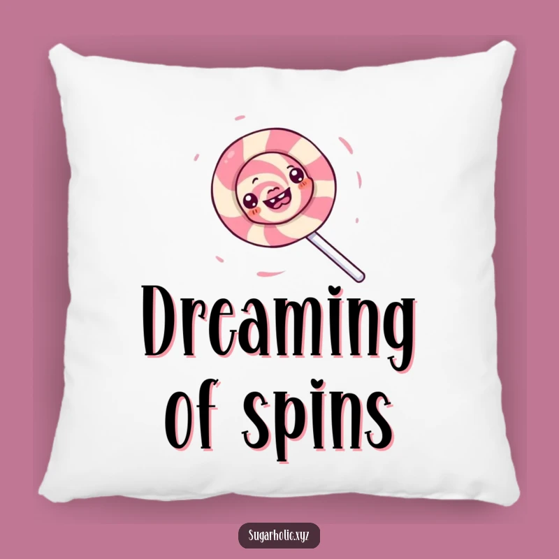 Funny Lollipop Spin Pillow - Comfy & Hilarious Accent for Sweet Spaces