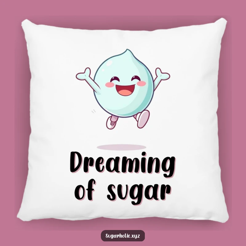 Funny Candy Character Pillow: Cozy Sugary Excitement Accent Pillow Funny Gift