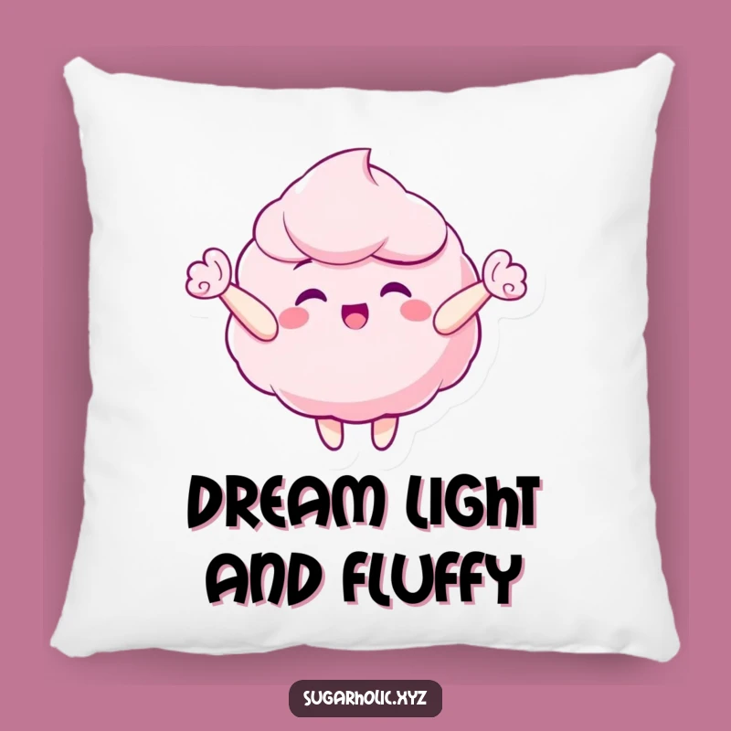 Funny Candy Floss Pillow - Soft Comfort for Sweet Dreams
