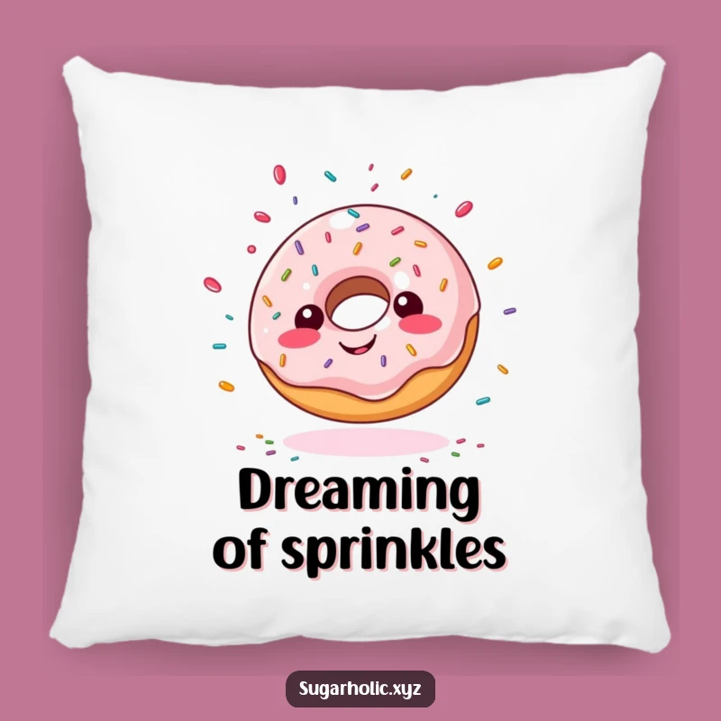 Funny Giddy Doughnut Pillow - Snuggle Up with Sprinkle-Filled, Hilarious Comfort!