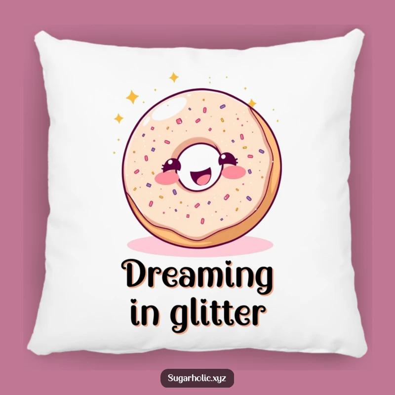 Funny Glitter Donut Comfort Pillow: The Ultimate Comfy, Humorous Gift