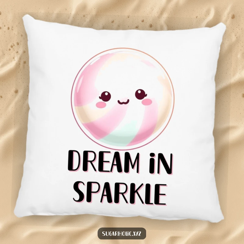Funny Pillow: A beaming hard candy with a shimmering surface, offering cozy comfort and a sparkling decorative touch.