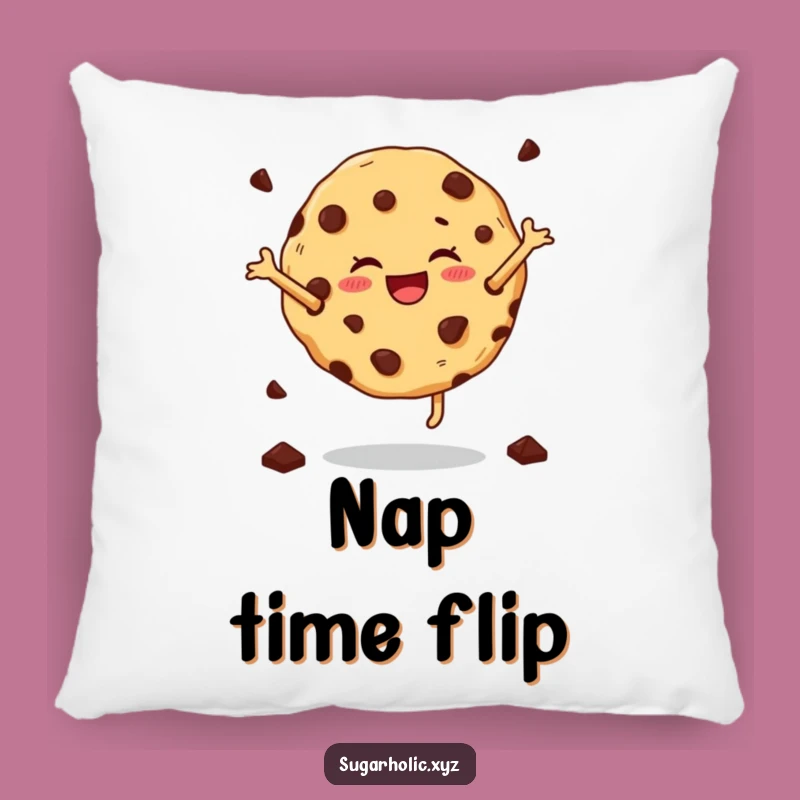 Funny Cookie Cartwheel Pillow - Cozy Comfort, Delightful Funny Gift
