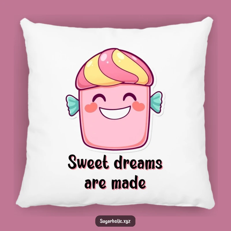 Funny Candy Bar Grin Pillow: Huggable Sweetness with a Cheerful Twist, Gift