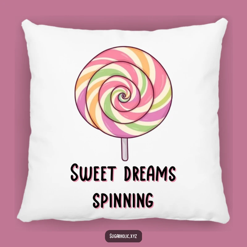 Funny Spinning Lollipop Pillow - Cozy & Exciting Swirl Decor!