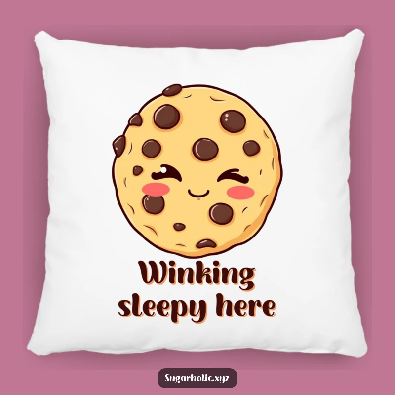 Funny Winking Cookie Pillow: Soft Comfort, Mischievous Charm, Adorable Funny Gift Accent