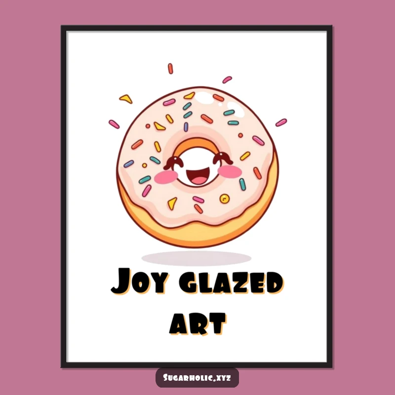 Funny Doughnut Sprinkles Digital Art - Instant Joyful Decor!