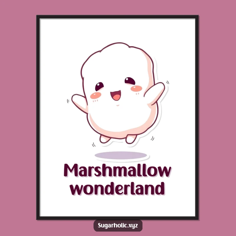 Funny Fluffy Marshmallow Digital Art: Instant Sweetness Download