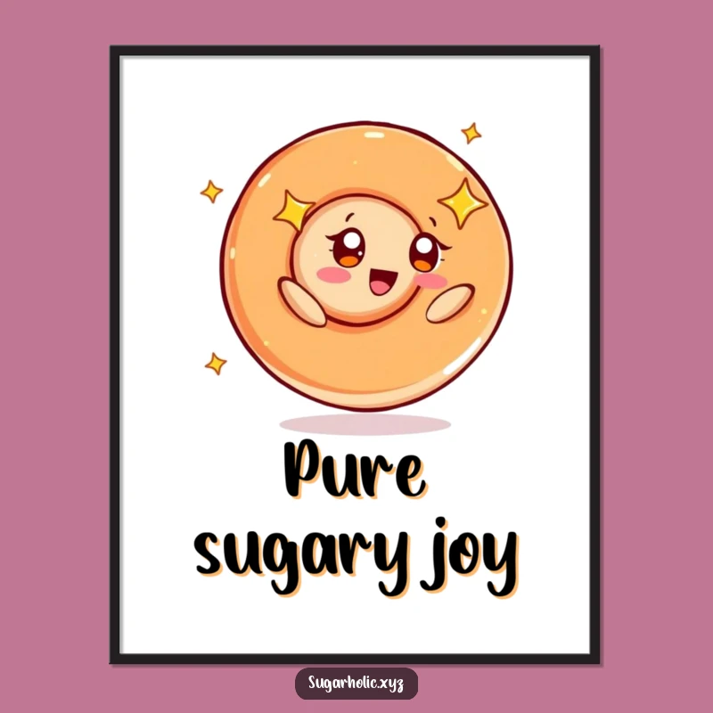 Funny Caramel Swirl Starry Eyes Digital Art: Instant Joyful Decor, Perfect Gift