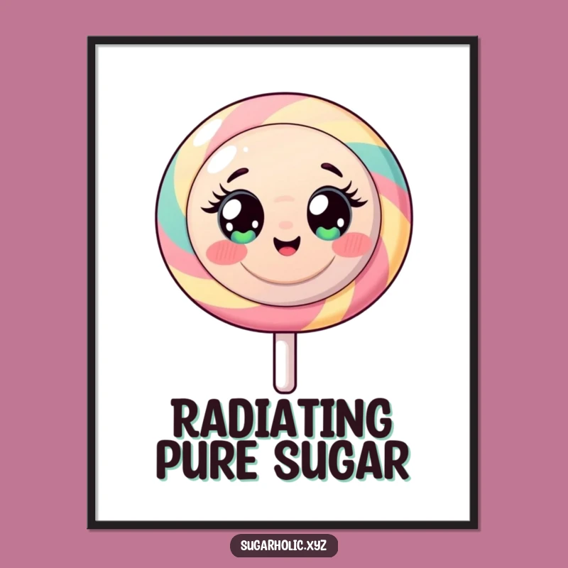 Funny Lollipop Digital Art: Sugary Energy Character for Instant Joy