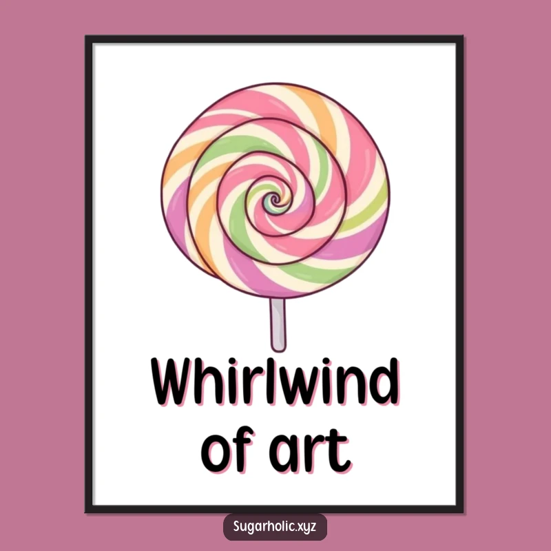 Funny Spinning Lollipop Digital Art - Instant Exciting Decor!