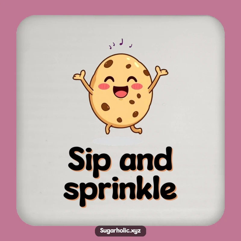 Funny Dancing Cookie Coaster - Protect Your Table with Sweetness!