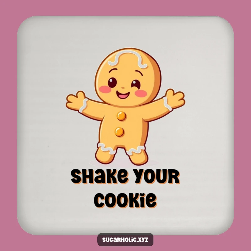 Funny Gingerbread Coaster: Protect Surfaces with Festive Charm