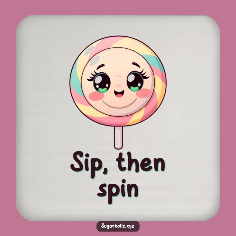 Funny Lollipop Coaster: Protect Surfaces with Sugary Energy Charm