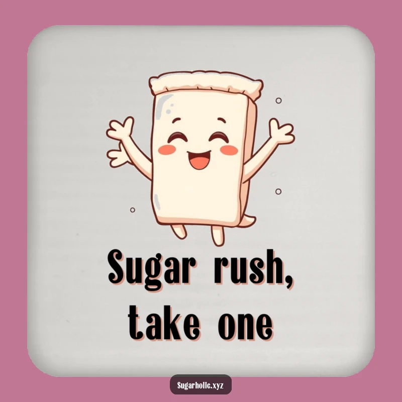 Funny Sugar Packet Leap Coaster - Protect Surfaces with Sweet Delight