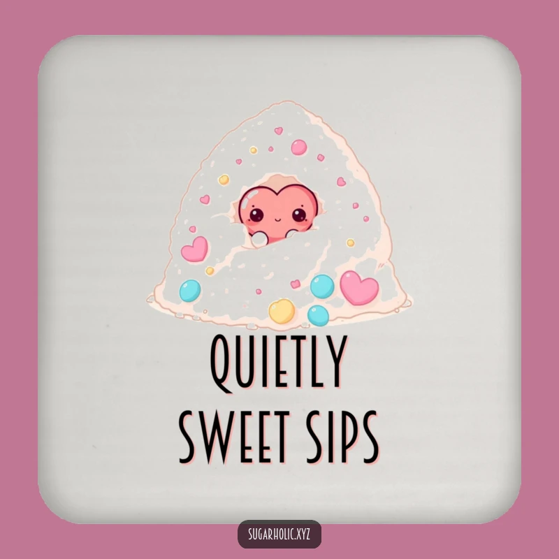 Funny Shy Candy Heart Coasters - Hilarious Protection for Surfaces with Sweet Charm