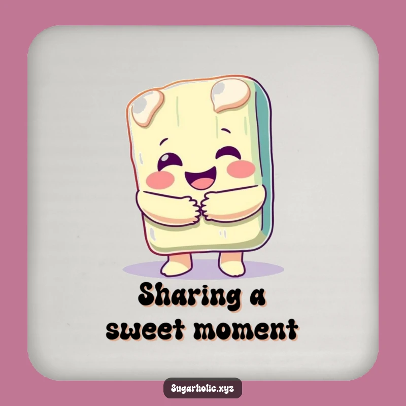 Funny Candy Bar Hug Coaster - Protect Surfaces with Sweet Humor