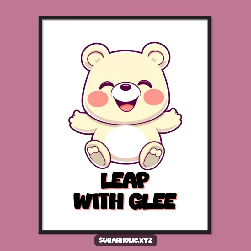 Funny Gummy Bear Bounce Poster: Add Energy to Your Walls!