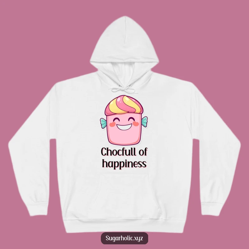 Cozy Funny Candy Bar Grin Hoodie: Warm Up with Sweet Laughter, Great Gift