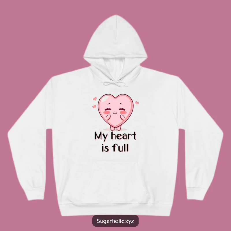 Cozy Funny Candy Heart Hoodie: Snuggle Up in Sweet Affection