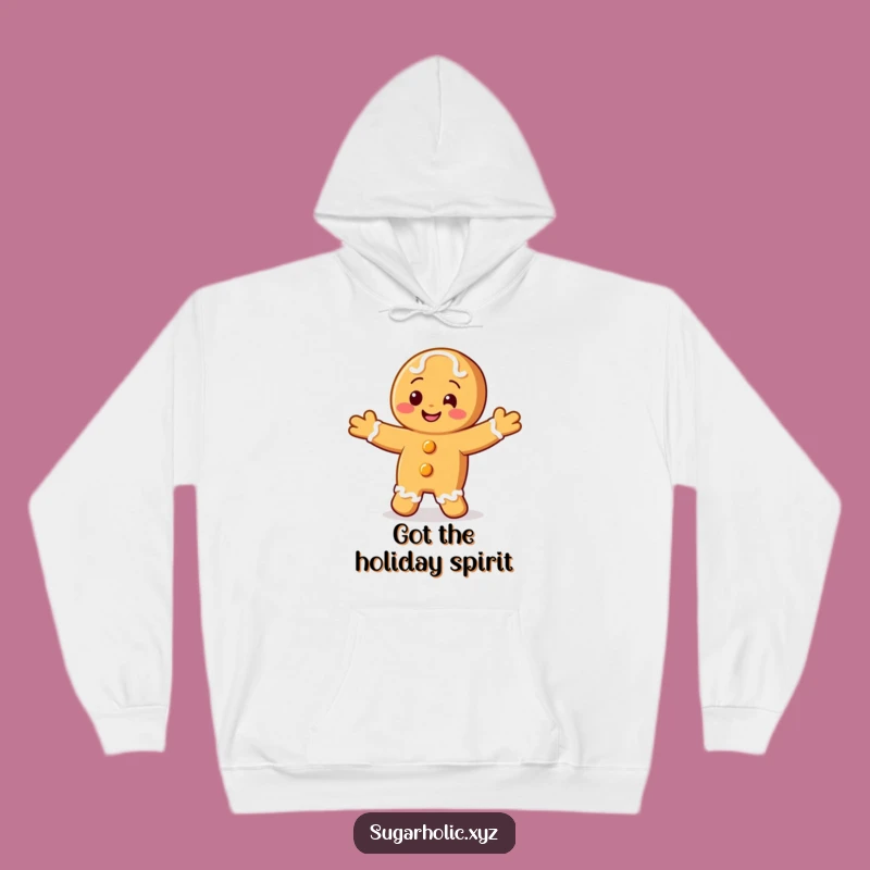 Funny Gingerbread Hoodie: Cozy Warmth from a Dancing Cookie Pal