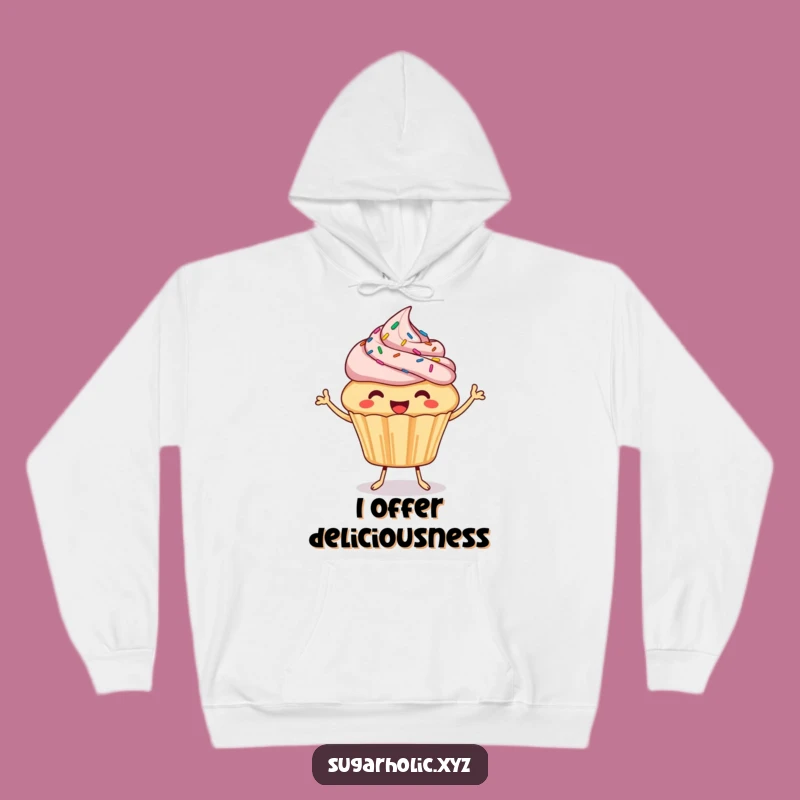 Funny Cupcake Hoodie: Cozy Joyful Bite Hoodie, Hilarious Treat Gift
